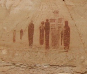 The Holy Ghost panel, Great Gallery, Horseshoe Canyon Great Gallery, Horseshoe Canyon