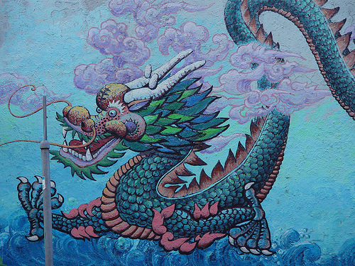Street Mural, Chinatown, San Francisco © Franco Folini with CCLicense
