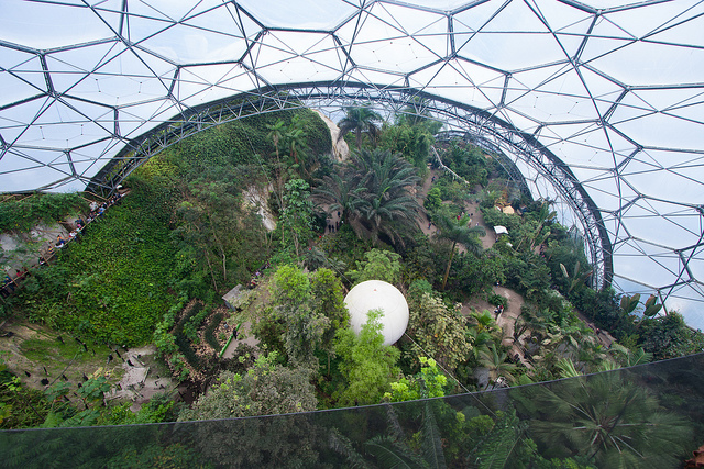 Looking Down Into Eden: Rainforest Biome © James Laing with CCLicense