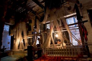 Indian loom for weaving silk, Varanasi, Uttar Pradesh, northern India