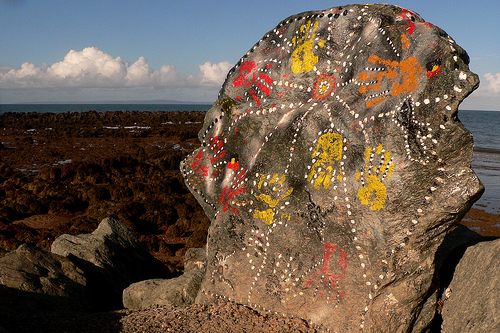 Rock art, Redcliffe, Queensland © Leonard John Matthews with CCLicense