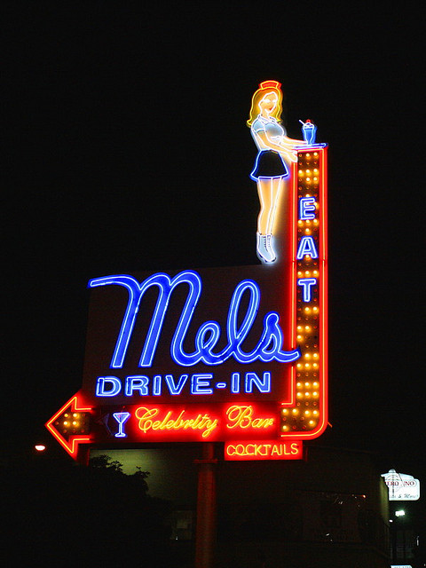 Mel's Drive-In, Hollywood image © Chuck Coker with CCLicense
