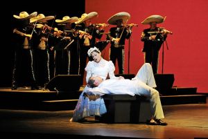 Cecilia Duarte and Octavio Moreno in Cruzar la Cara de la Luna, Houston Grand Opera This image used in accordance with Fair Use Policy