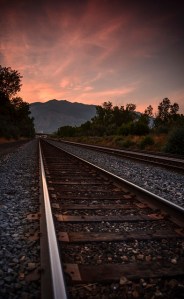morning sunrise railroad tracks © R. Niall Bradshaw will CCLicense