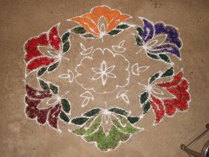 Rangoli in Kakinada © adityamadhav with CCLicense