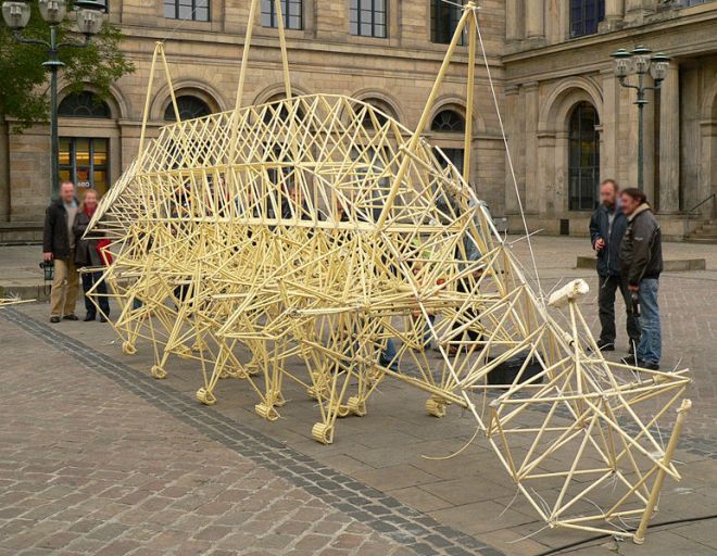 Strandbeest by Theo Jansen Public Domain Image by Axel Hindemith