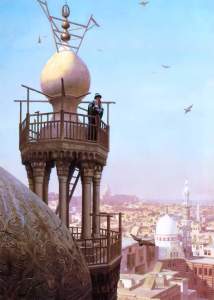 A Muezzin Calling from the Top of a Minaret the Faithful to Prayer, Jean-Léon Gérôme, 1879