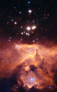 Pismus 24 star cluster in the nebula NGC6357, about 8,000 light years from earth in the Scorpius Constellation.  Credit: NASA, ESA and Jesús Maíz Apellániz (Instituto de Astrofísica de Andalucía, Spain). Acknowledgement: Davide De Martin (ESA/Hubble)