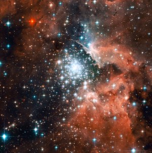 Star Cluster NGC 3603 in the Constellation of Carina, 20,000 light years away. Credit: NASA, ESA and the Hubble Heritage (STScI/AURA)-ESA/Hubble Collaboration