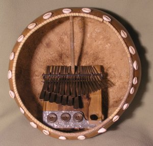 Mbira dzavadzimu in a deze (Calabash shell) © Alex Weeks with CCLicense