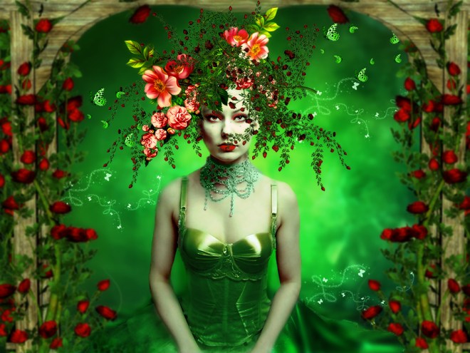 The Flower Woman © annemaria48 with CCLicense