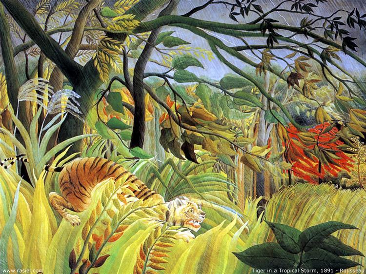 Rousseau, Tiger in a Tropical Storm